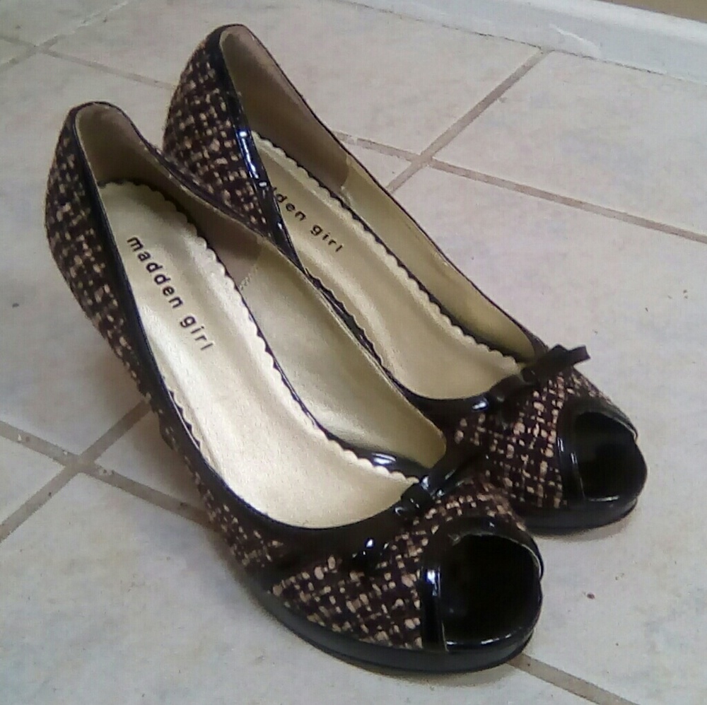 Madden Girl brown heels 7.5 Cute!